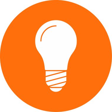 Ampul simgesi web basit illüstrasyon