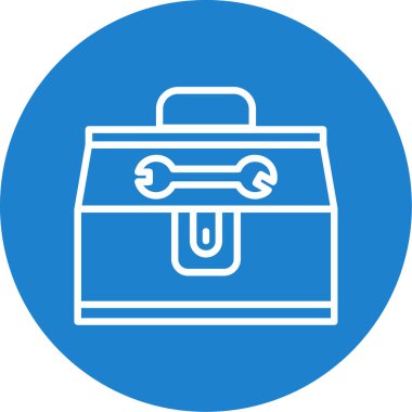 Alet çantası. Web simgesi basit illüstrasyon