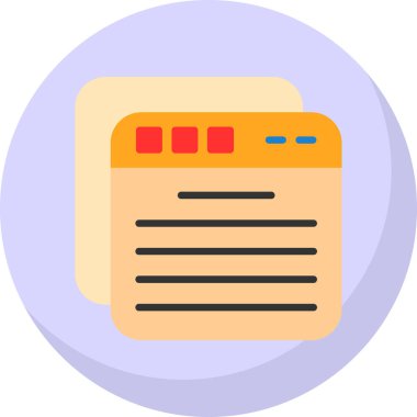 belge simgesi vektör illüstrasyonu