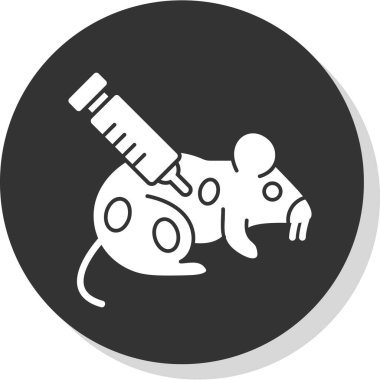 Bir köpek simgesinin vektör illüstrasyonu