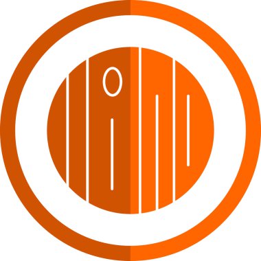 gezegen simgesi, vektör illüstrasyonu basit tasarım