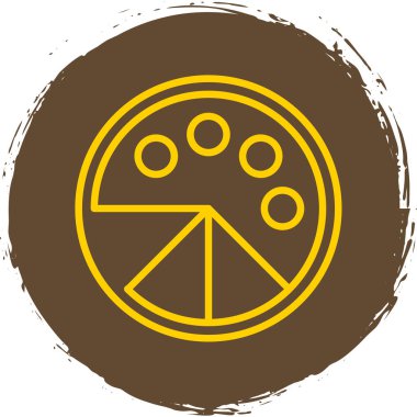 Direksiyon simgesi, vektör illüstrasyonu