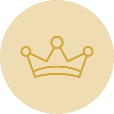 taç düz vektör simgesi 