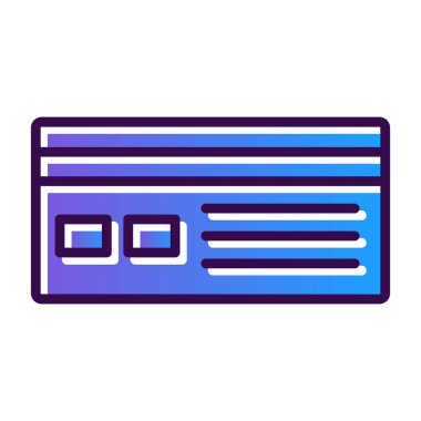 Kredi kartı vektör illüstrasyonu 