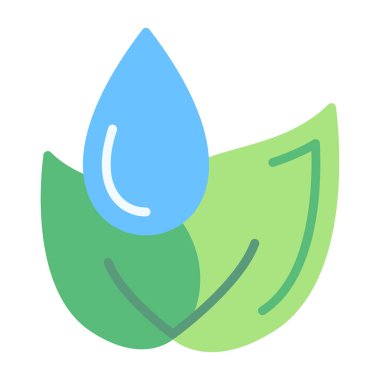 su damlası ikon vektör illüstrasyonu