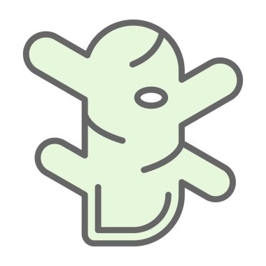 Zencefil kök simgesinin vektör illüstrasyonu 