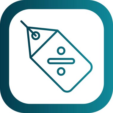 Fiyat etiketi web simgesi, vektör illüstrasyonu