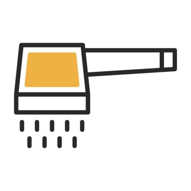 boya fırçası simgesi, vektör illüstrasyonu