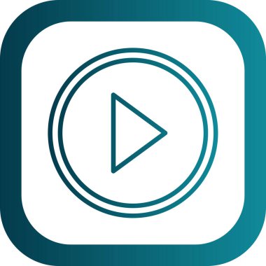 Oynatma düğmesi vektör çizimi