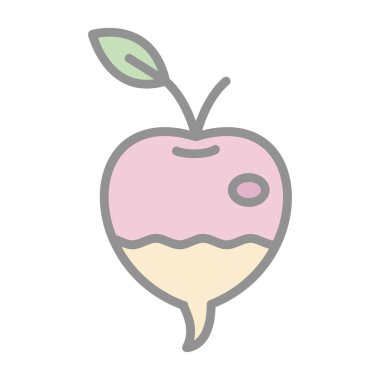 Şalgam ağı basit ikon vektör çizimi