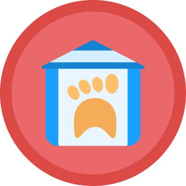 Düz bir şekilde hayvan maması simgesi