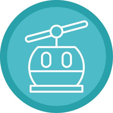 Helikopter simge vektör çizim