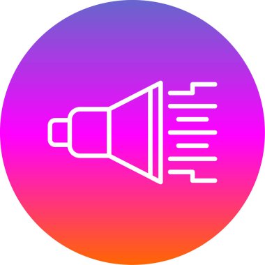 Vektör Sözcüsü düz simgesi