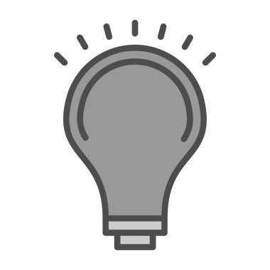 Ampul simgesi web basit illüstrasyon