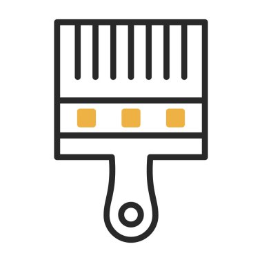 Boya fırçası simgesinin vektör illüstrasyonu