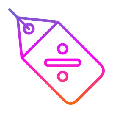 Fiyat etiketi web simgesi, vektör illüstrasyonu