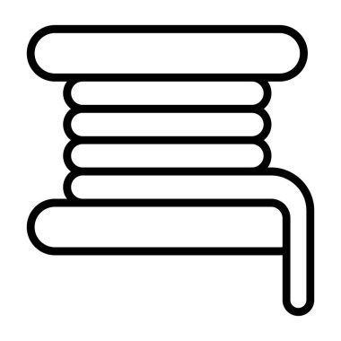 Bir yığın kitap. taslak simgesi. vektör illüstrasyonu, düz tasarım