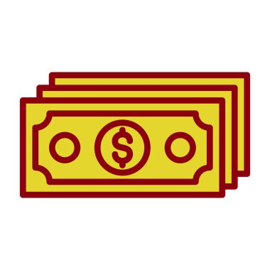  Dolar simgesi vektör illüstrasyon tasarımı