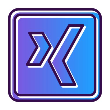 Mavi ve mor haçın vektör çizimi