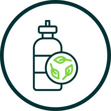 Ekoloji simgesinin vektör illüstrasyonu