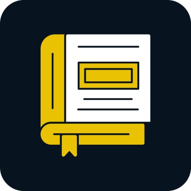 Kitap simgesinin vektör illüstrasyonu 