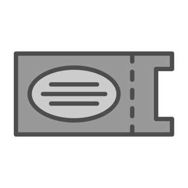 bilet ikonu vektör illüstrasyonu