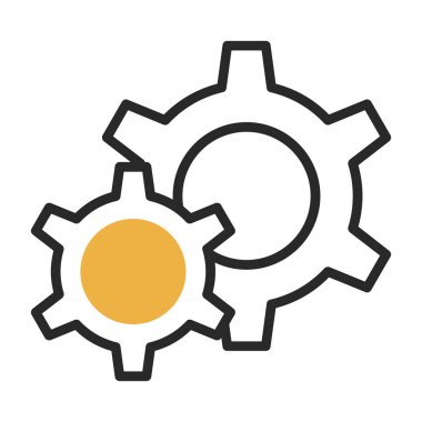 Gears'ı satırı vektör simgesi 