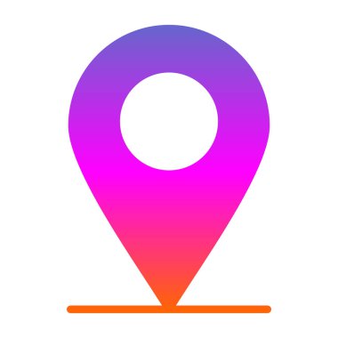 konum pin simgesi vektör illüstrasyonu 