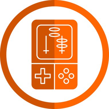 oyun konsolu simgesi, vektör illüstrasyonu, video oyunu sembolü 