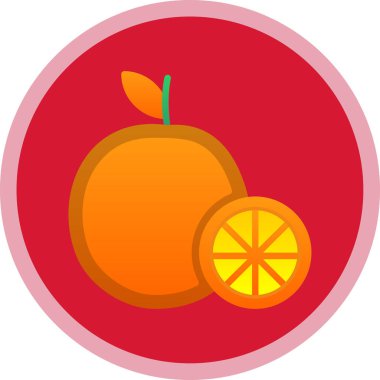 Turuncu simgenin vektör illüstrasyonu