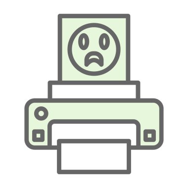  fotoğraf yazıcısı web simgesi basit illüstrasyon