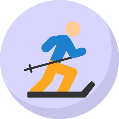 Kayak simgesi, vektör basit illüstrasyon