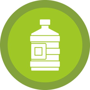 Su şişesi ikonu. özet çizimi 