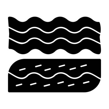 bread icon. outline illustration of croissant vector icons for web