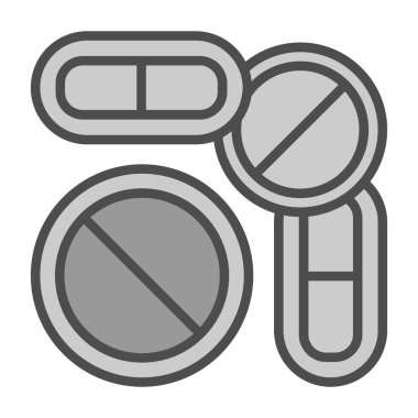 Tıp hap vektör simgesi