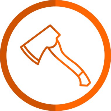 Balta simgesi, çizgi film tarzı. vektör illüstrasyonu                 