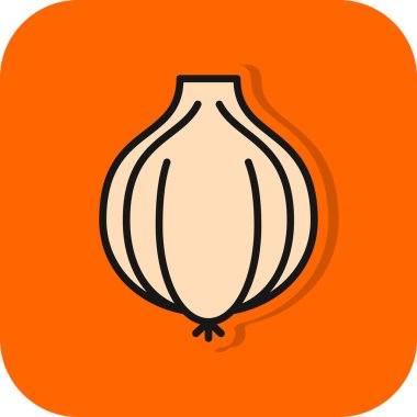  Sarımsak vektör simgesi, illüstrasyon 