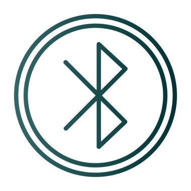 Bluetooth Web simgesi basit illüstrasyon 