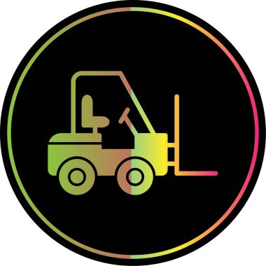 vector illustration of Forklift icon 