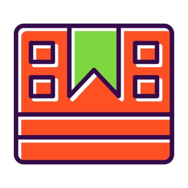 Paket kutusu simgesi, vektör illüstrasyonu 