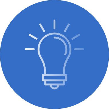 ampul simgesi, vektör illüstrasyonu 