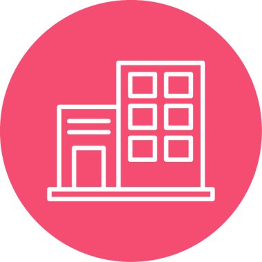 modern yapı web simgesi, vektör illüstrasyonu