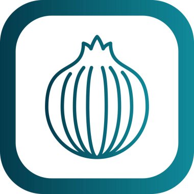 Soğan. Web simgesi basit tasarım