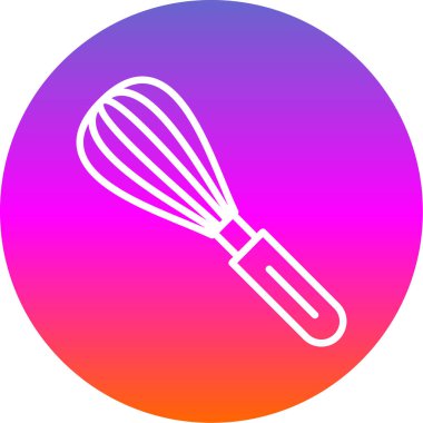 Mutfak çırpma düz vektör çizimi 