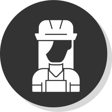 çiftçi vektör simgesi modern basit illüstrasyon