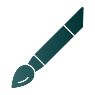 Boya fırçası simgesinin vektör illüstrasyonu