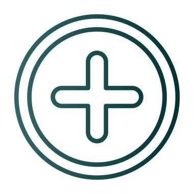 Artı işaret simgesi, vektör illüstrasyonu