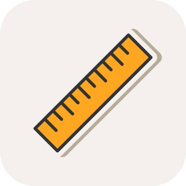 ruler icon, vector illustration simple design