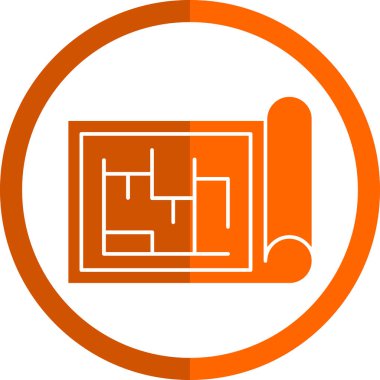 Şablon simgesi, vektör illüstrasyonu basit tasarım