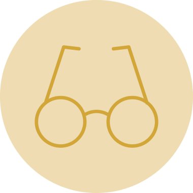 gözlük simgesi, vektör illüstrasyonu 